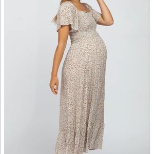 Pinkblush smocked floral dress